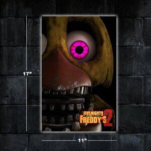 Five Nights at Freddy's 2 movie poster - 11x17 wall art print merch fnaf chica